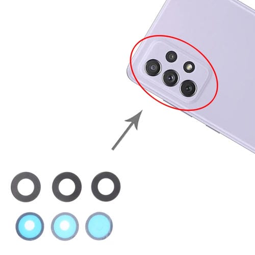 Lente de Câmara Traseira do Samsung Galaxy A72 SM-A725 (10 Peças)