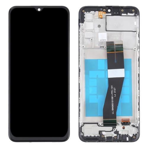 LCD-Bildschirm Samsung Galaxy M02s (NF-Version) mit Rahmen