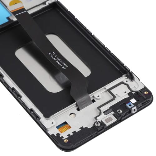 LCD-Bildschirm Samsung Galaxy A60 SM-A606 mit Rahmen (Schwarz)