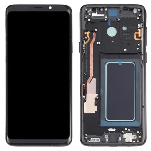 Écran LCD OLED Samsung Galaxy S9+ SM-G965 avec cadre (Noir)