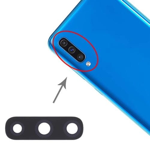 Lentes de Câmara Traseira Samsung Galaxy A50 - Pacote de (10 Peças)