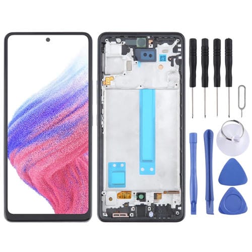 LCD-Bildschirm Incell Samsung Galaxy A53 5G SM-A536 mit Rahmen (Ohne FingerabdrĂŒcke)
