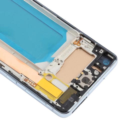 Pantalla LCD TFT de 6,05 pulgadas para Samsung Galaxy S10 4G SM-G973F, digitalizador completo con marco, sin identificación de huellas dactilares (azul)
