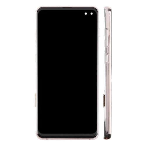 Pantalla LCD TFT digitalizadora de 6,38 pulgadas para Samsung Galaxy S10+ SM-G975F, ensamblaje completo con marco, sin identificación de huellas dactilares.