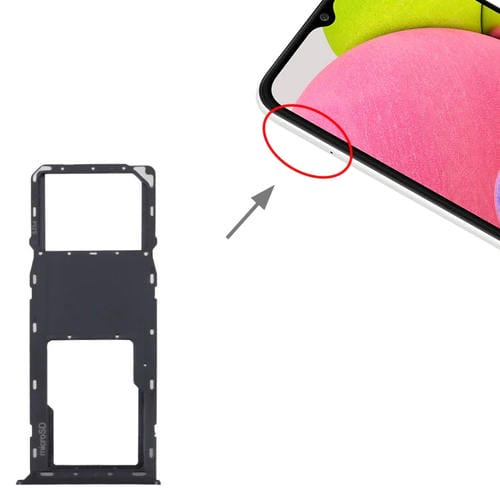 Bandeja de Tarjeta SIM y Micro SD Samsung Galaxy A03s SM-A037U (Negro)