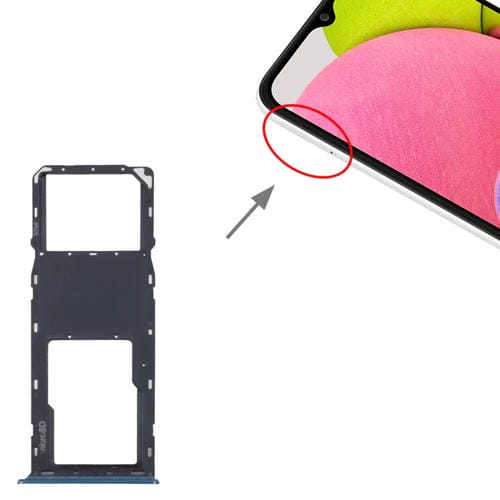 Bandeja de Tarjeta SIM y Micro SD Samsung Galaxy A03s SM-A037U (Azul)