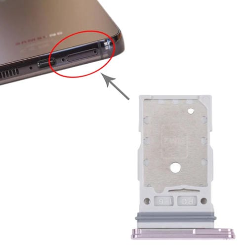 Vassoio della scheda SIM Samsung Galaxy S23/S23+ SM-S961B/S911B (Rosa)