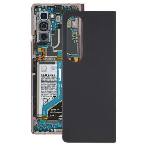 Tampa Traseira da Bateria com Lente da Câmara Samsung Galaxy Z Fold4 SM-F936B (Preto)