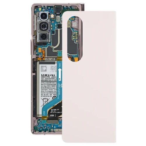 Tampa Traseira da Bateria Samsung Galaxy Z Fold4 SM-F936B com Lente da Câmara (Bege)