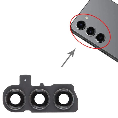 Housse d'objectif d'appareil photo Samsung Galaxy S23+ SM-S916B (Gris)