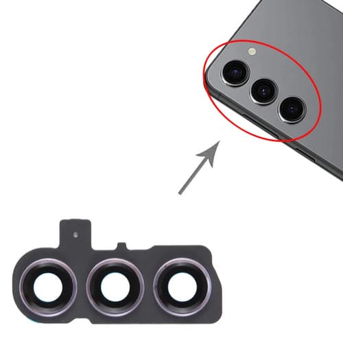 Housse d'objectif d'appareil photo Samsung Galaxy S23+ SM-S916B (Violet)