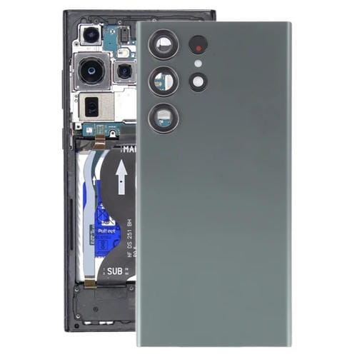 Rückseite aus Glas Samsung Galaxy S23 Ultra SM-S918 mit Kamerlinse (Grün)