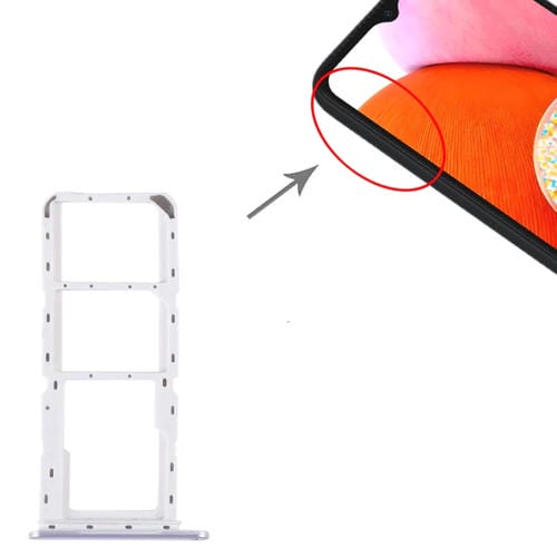 Tabuleiro de Cartão SIM e Micro SD Samsung Galaxy A14 4G SM-A145P (Prata)