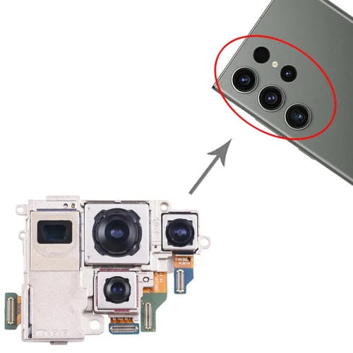 Conjunto de Câmara Samsung Galaxy S23 Ultra (SM-G918B) Teleobjetivo/Periscópio/Grande Angular