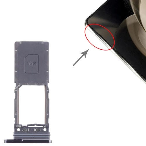 Tabuleiro de Cartão SIM Samsung Galaxy Z Fold5 SM-F946 (Preto)