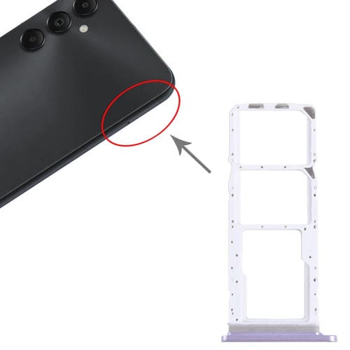 Plateau Carte SIM et Micro SD Samsung Galaxy A05s SM-A057 (Violet)