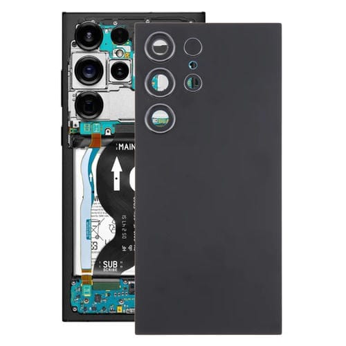 Rückseite Samsung Galaxy S24 Ultra SM-S928B Kameraglas (Schwarz)