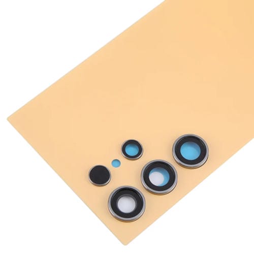 Rückseite der Batterieabdeckung Samsung Galaxy S24 Ultra SM-S928B mit Kamerlinse (Gelb)