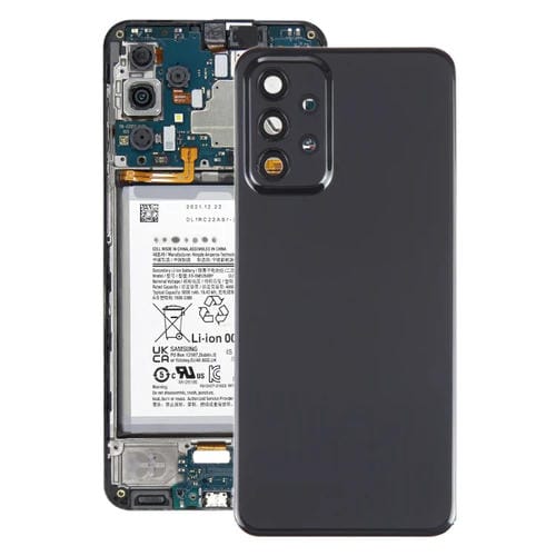 Tampa Traseira da Bateria Samsung Galaxy A23 4G SM-A235F com Lente da Câmara (Preta)