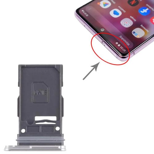 Plateau Carte SIM Samsung Galaxy S24+ SM-S926B (Argentée)