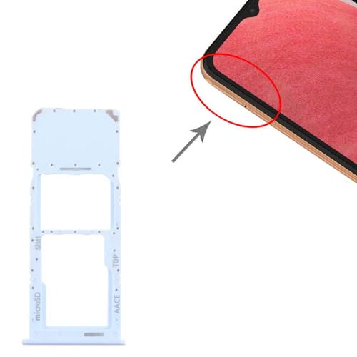 SIM Card Tray + Micro SD Samsung Galaxy A13 SM-A135 (Blue)