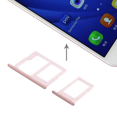 SIM Card and Micro SD Tray Samsung Galaxy J5 Prime/G570 and J7 Prime/G610 (Rose Gold)