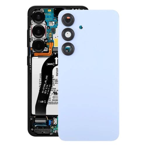Dos de couverture Samsung Galaxy S25 SM-S931 avec objectif de caméra (Bleu Glacier)