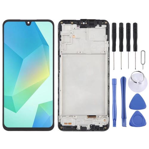 OLED LCD Screen Digitizer 6.66 Inches Samsung Galaxy A16 4G SM-A165F with Frame
