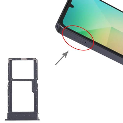 SIM Card Tray Samsung Galaxy A06 5G SM-A066B (Black)