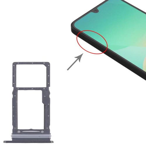 Vassoio scheda SIM e Micro SD Samsung Galaxy A26 SM-A266U (Nero)