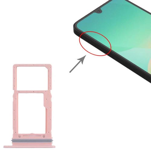 Bandeja Tarjeta SIM y Micro SD Samsung Galaxy A26 SM-A266U (Rosa)