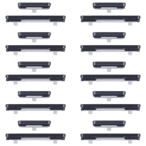 Botão de Energia e Botão de Controlo de Volume para Samsung Galaxy S25 Ultra SM-S938B (10 Unidades) (Preto)