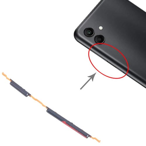 Power and Volume Buttons Samsung Galaxy A04 SM-A045F (Black) (10 Units)