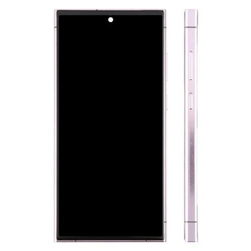 Pantalla LCD TFT de 6,72 pulgadas para Samsung Galaxy S23 Ultra SM-S918B, digitalizador completo con marco, no compatible con identificación de huellas dactilares (morado)