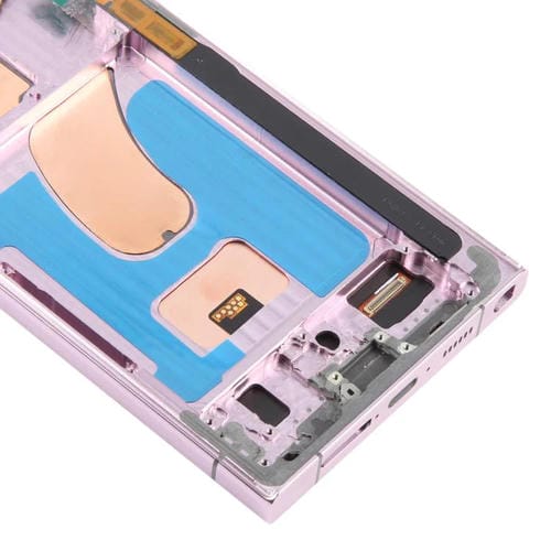 Pantalla LCD TFT de 6,72 pulgadas para Samsung Galaxy S23 Ultra SM-S918B, digitalizador completo con marco, no compatible con identificación de huellas dactilares (morado)