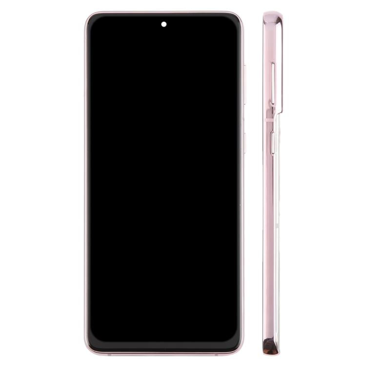 Pantalla LCD TFT de 6,58 pulgadas para Samsung Galaxy S21+ SM-G996B, digitalizador completo con marco, sin identificación de huellas dactilares (dorado)