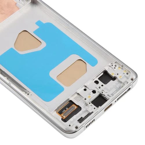 Pantalla LCD TFT de 6,58 pulgadas para Samsung Galaxy S21+ SM-G996B, digitalizador completo con marco, sin identificación de huellas dactilares (plateado)