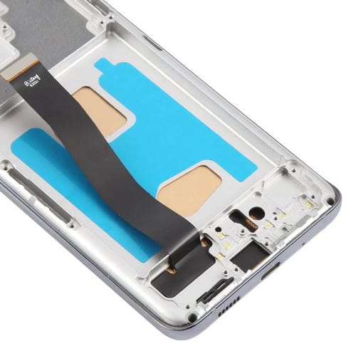 Pantalla LCD TFT de 6,78 pulgadas para Samsung Galaxy S20 Ultra SM-G988B, digitalizador completo con marco, sin identificación de huellas dactilares (gris)