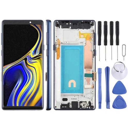 Pantalla LCD TFT de 6,33 pulgadas para Samsung Galaxy Note9 SM-N960F, digitalizador completo con marco (azul)