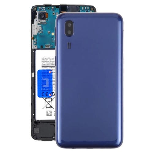 Carcasa trasera con tapa para lente de cámara (azul) para Samsung Galaxy A2 Core SM-A260F