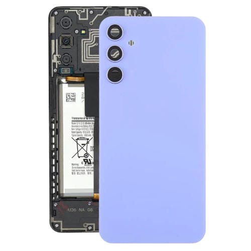 Carcasa trasera con tapa para lente de cĂĄmara para Samsung Galaxy A34 SM-A346B (morado)