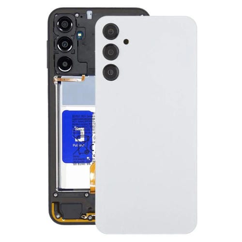 Carcasa trasera con tapa para lente de cámara para Samsung Galaxy A24 SM-A245 (plateada)