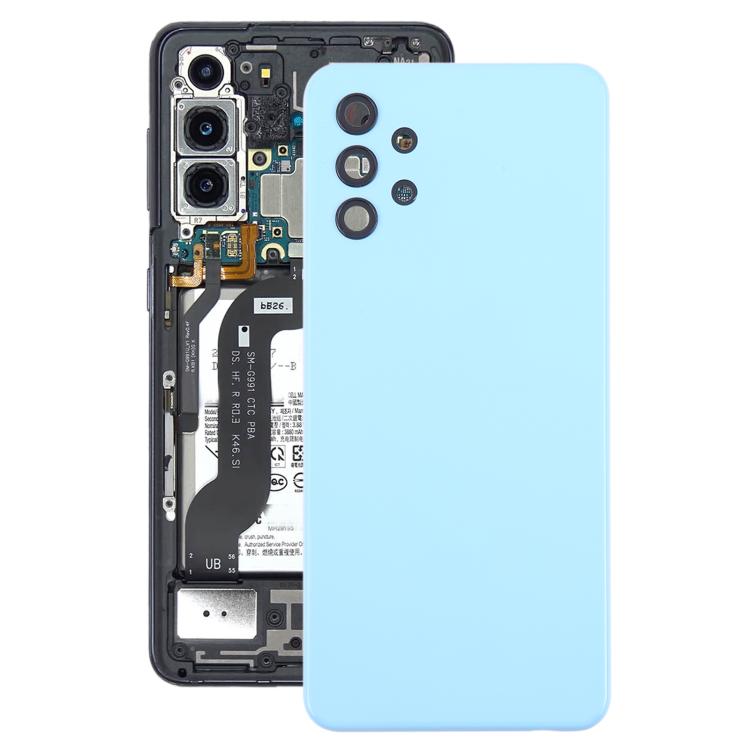 Tapa trasera de batería y lente de cámara para Samsung Galaxy A32 4G SM-A325F (azul)
