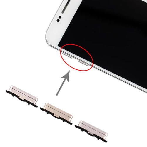 Jeu de touches latérales Samsung Galaxy S6 Bouton d'alimentation et de volume (Or)
