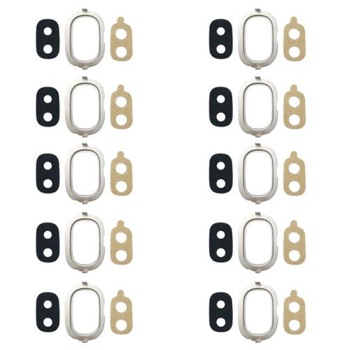 Aro da Câmara Traseira Samsung Galaxy J4 J400F/DS J400G/DS com Adesivo da Lente (Dourado)