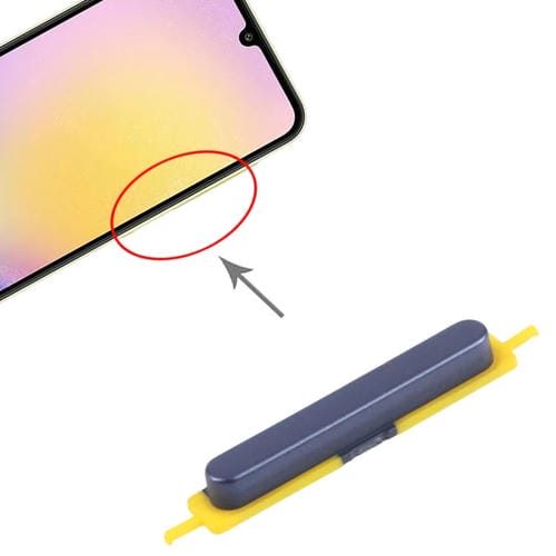 Pulsanti di accensione e volume Samsung Galaxy A25 SM-A256B (10 pezzi) (Nero)