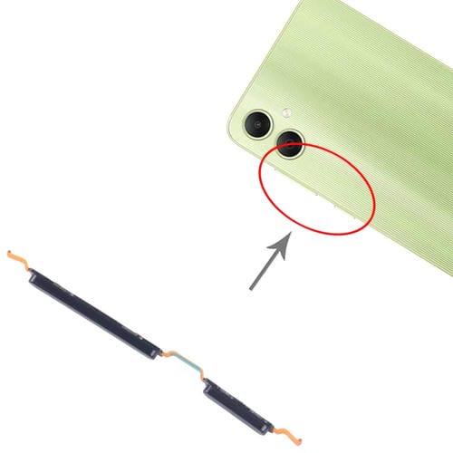 Ein- und Lautstärketasten Samsung Galaxy A05 5G (SM-A055F) (Schwarz)