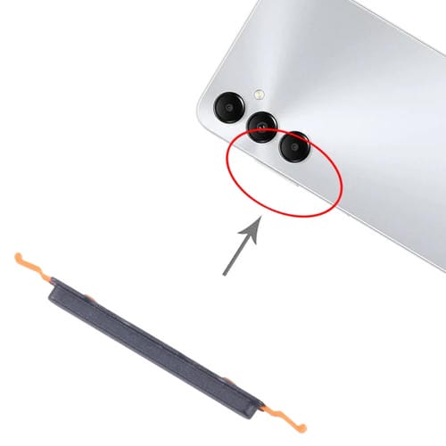 Botón de Encendido y Volumen Samsung Galaxy A05s 5G SM-A057F (10 Piezas) (Negro)