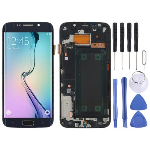Écran LCD Super AMOLED Samsung Galaxy S6 Edge SM-G925F avec cadre (Noir)