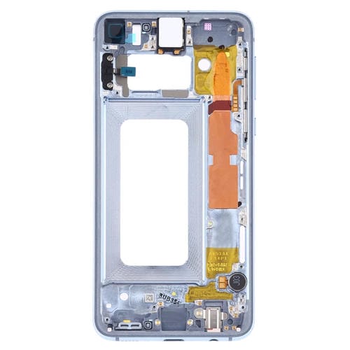 Placa de Bisel de marco Medio con Teclas Laterales Samsung Galaxy S10e (Azul)